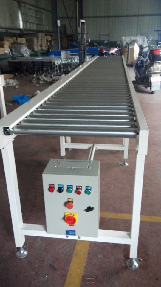 chain drive motorized roller conveyor
